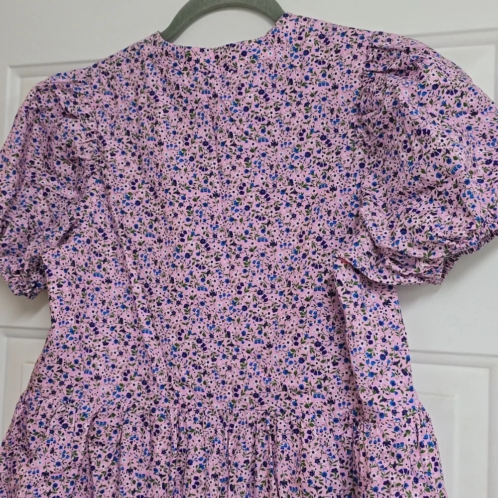 Tuckernuck Hyacinth House Lilac Floral Zip Front Ellie Mini Dress